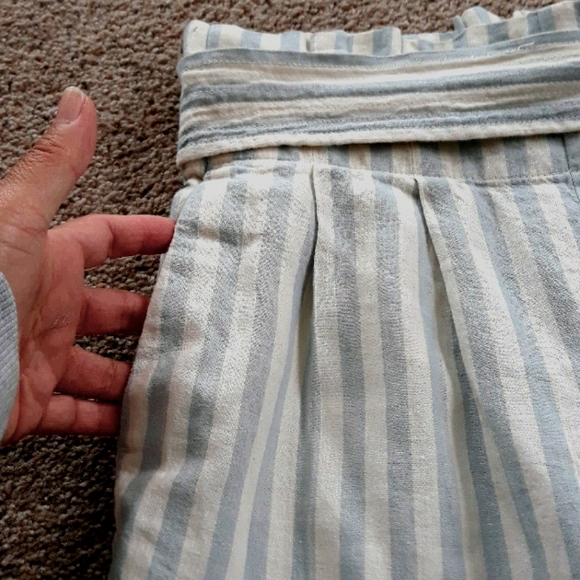 Madewell striped linen blend wide pants - Picture 5 of 9